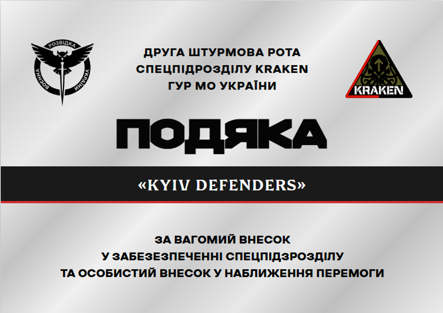 Зразок універсального шаблону грамоти на металевому фоні з чорною смугою, альбомний формат А4